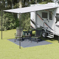 Tappeto da Tenda Blu e Grigio 300 x 250 cm Polietilene