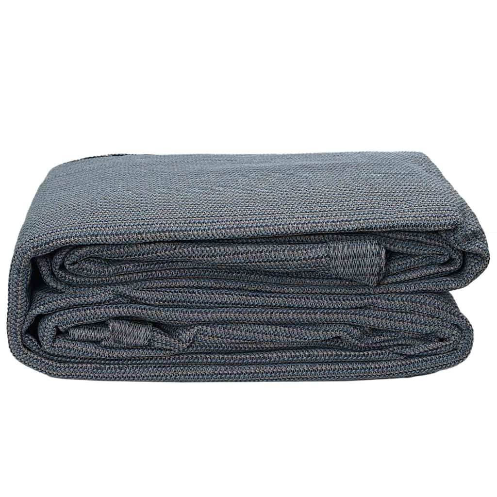 Tappeto da Tenda Blu e Grigio 350 x 250 cm Polietilene