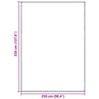 Tappeto da Tenda Blu e Grigio 350 x 250 cm Polietilene