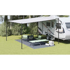 Tappeto da Tenda Blu e Grigio 500 x 250 cm Polietilene