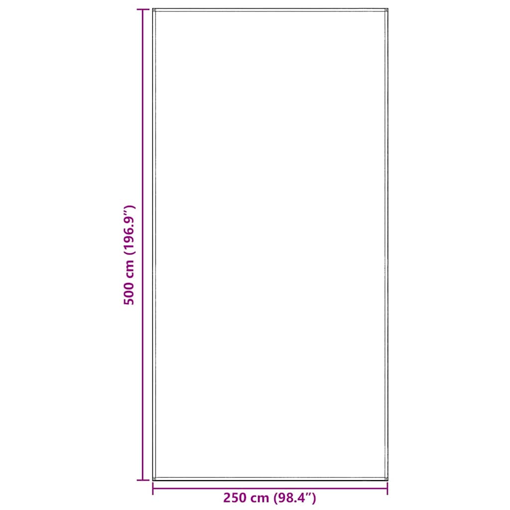 Tappeto da Tenda Blu e Grigio 500 x 250 cm Polietilene