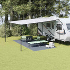 Tappeto da Tenda Blu e Grigio 550 x 250 cm Polietilene