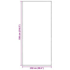 Tappeto da Tenda Blu e Grigio 550 x 250 cm Polietilene