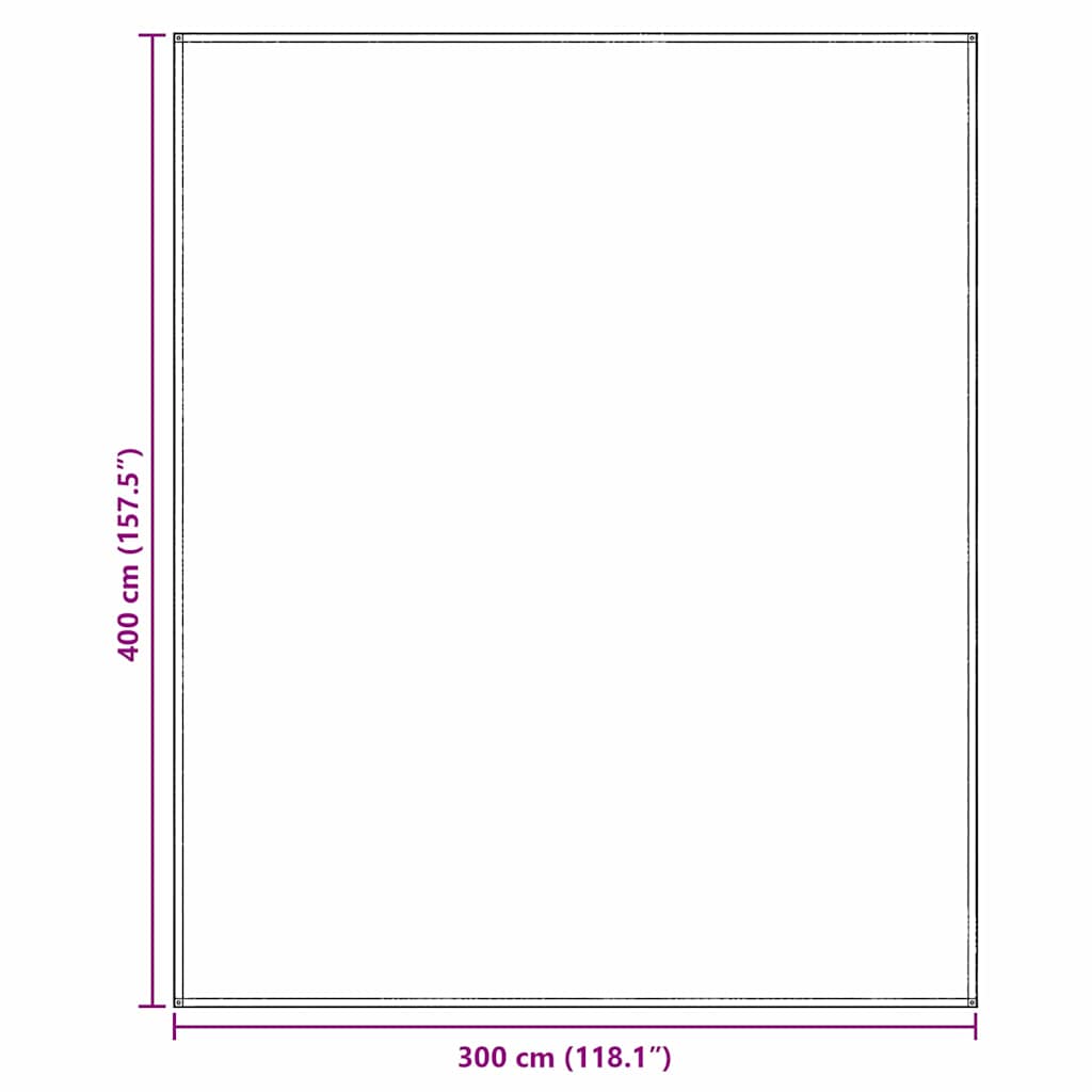 Tappeto da Tenda Blu e Grigio 400 × 300 cm Polietilene