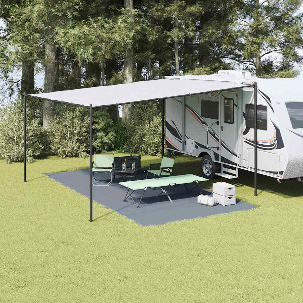 Tappeto da Tenda Blu e Grigio 600 × 300 cm Polietilene