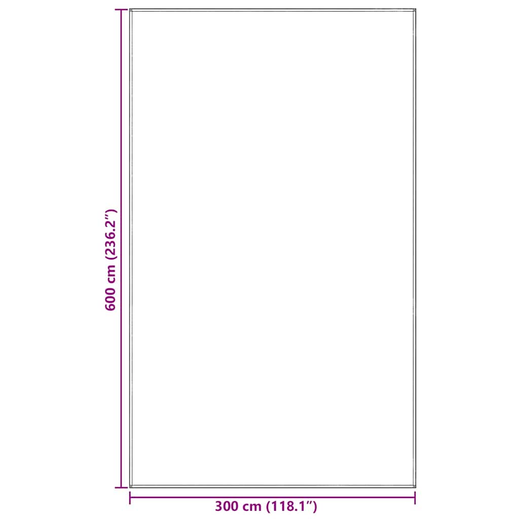 Tappeto da Tenda Blu e Grigio 600 × 300 cm Polietilene