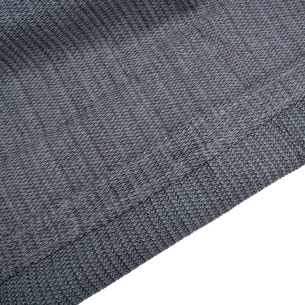 Tappeto da Tenda Blu e Grigio 400 x 400 cm Polietilene