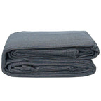 Tappeto da Tenda Blu e Grigio 400 x 400 cm Polietilene