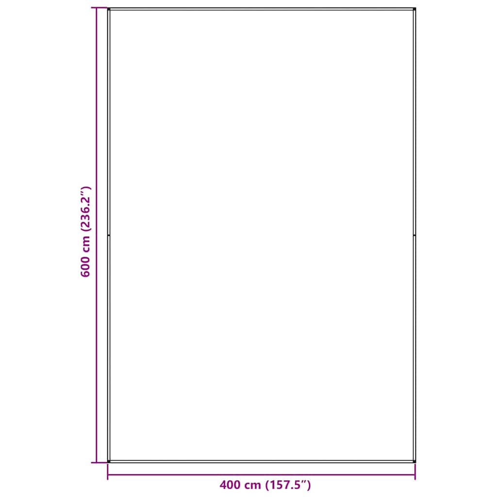 Tappeto da Tenda Blu e Grigio 600 x 400 cm Polietilene