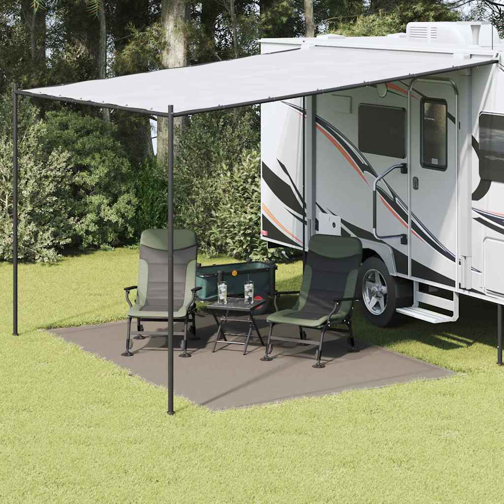 Tappeto da Tenda Grigio chiaro 350 x 250 cm Polietilene