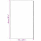 Tappeto da Tenda Grigio chiaro 400 x 250 cm Polietilene