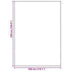 Tappeto da Tenda Grigio chiaro 500 × 300 cm Polietilene