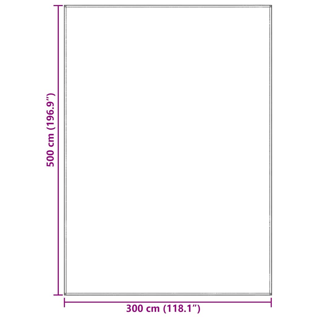 Tappeto da Tenda Grigio chiaro 500 × 300 cm Polietilene