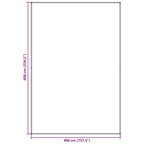 Tappeto da Tenda Grigio chiaro 600 x 400 cm Polietilene