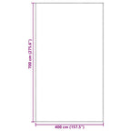 Tappeto da Tenda Grigio chiaro 700 x 400 cm Polietilene