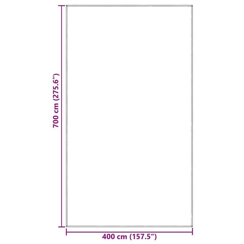 Tappeto da Tenda Grigio chiaro 700 x 400 cm Polietilene