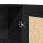Armadio per Libri Rovere Nero 82,5 x 30,5 x 150 cm