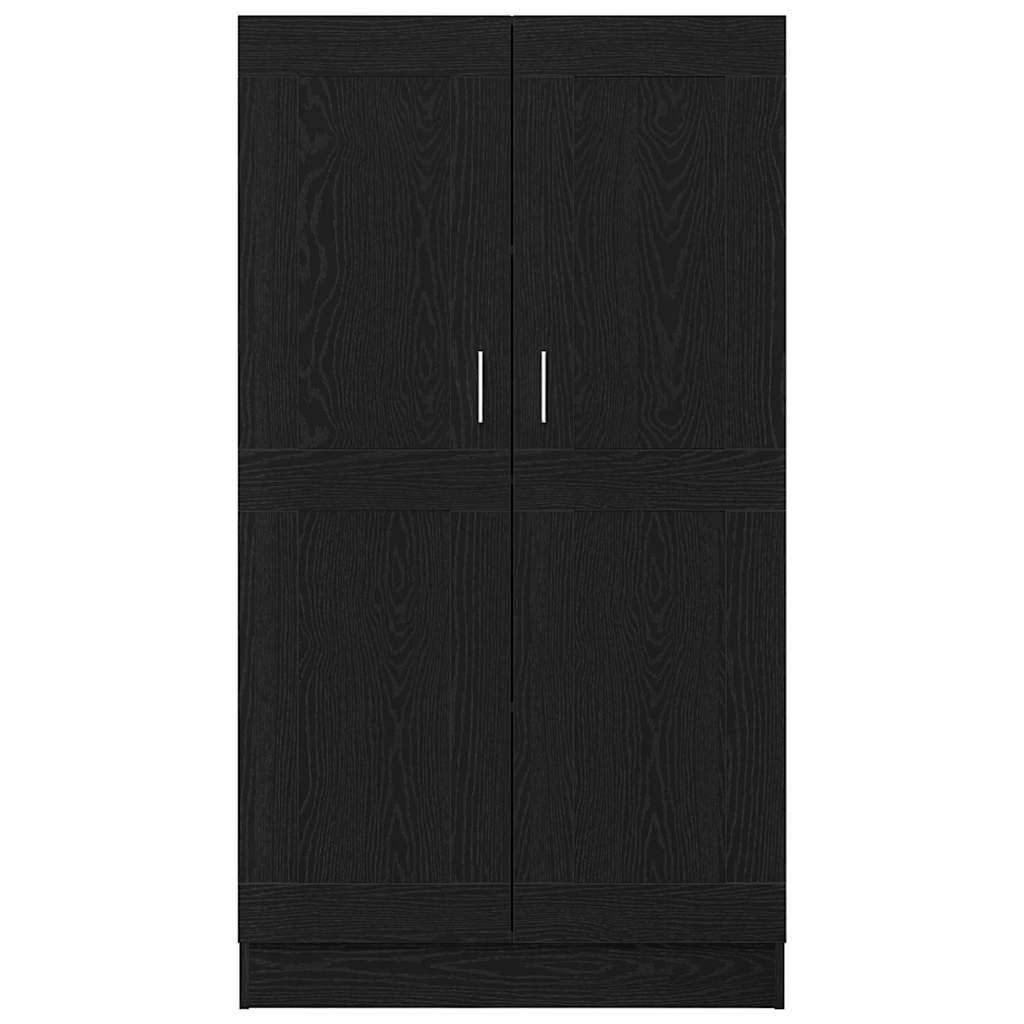 Armadio per Libri Rovere Nero 82,5 x 30,5 x 150 cm