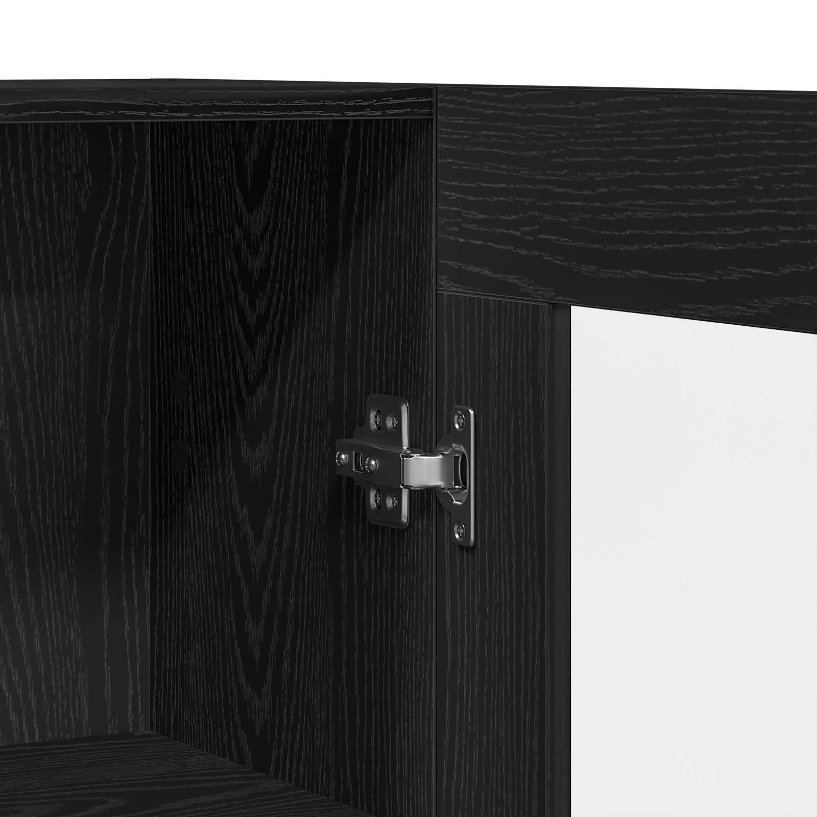 Armadio per Libri Rovere Nero 82,5 x 30,5 x 150 cm