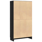 Armadio per Libri Rovere Nero 82,5 x 30,5 x 150 cm