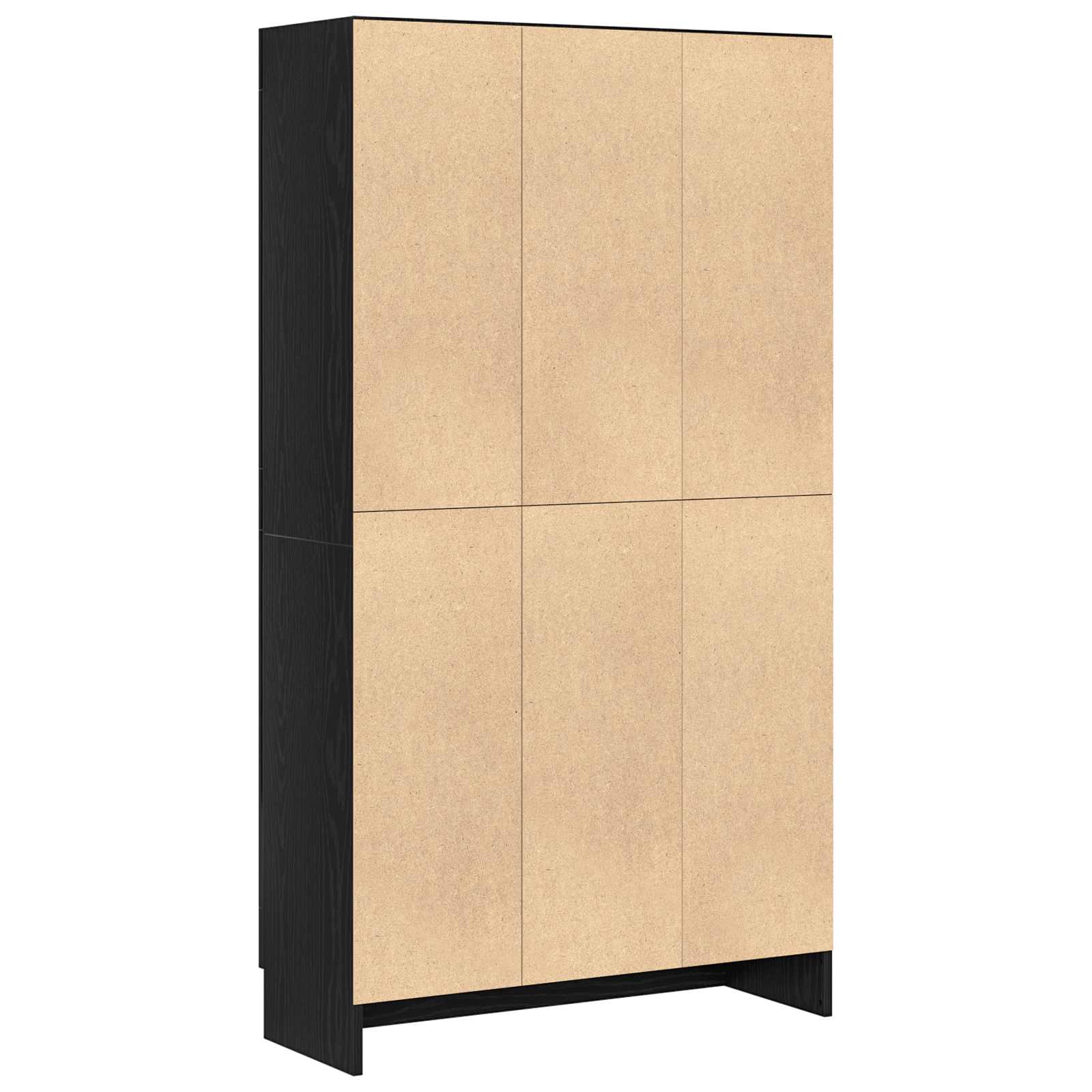 Armadio per Libri Rovere Nero 82,5 x 30,5 x 150 cm