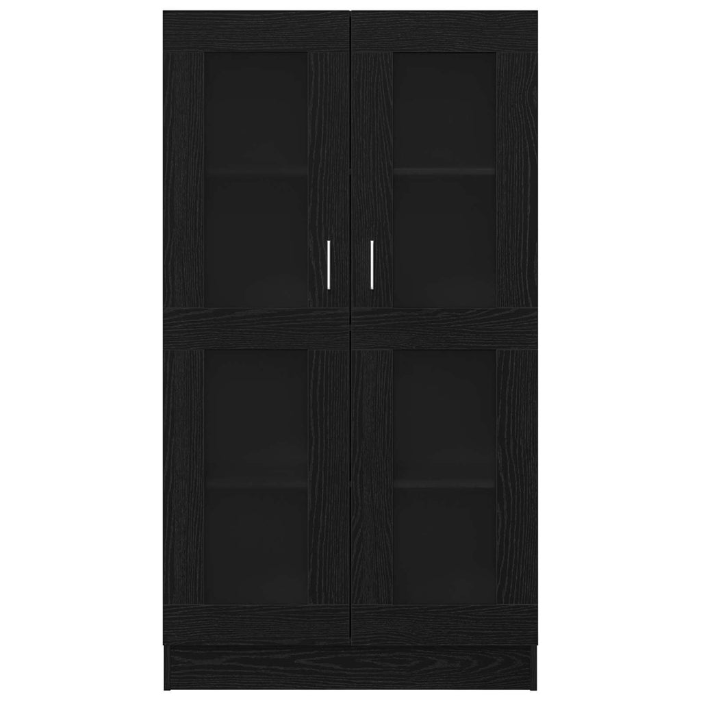 Armadio per Libri Rovere Nero 82,5 x 30,5 x 150 cm