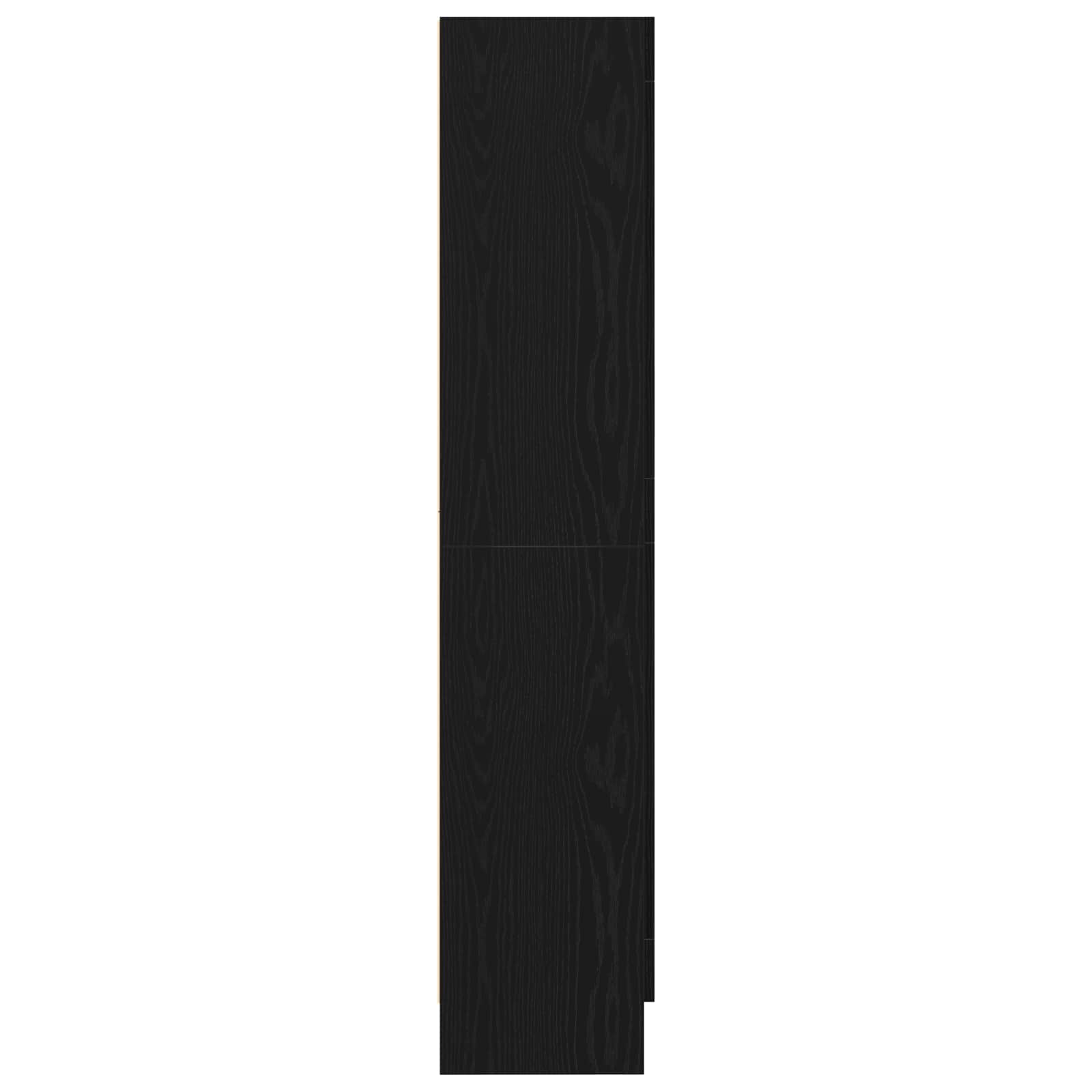 Armadio per Libri Rovere Nero 82,5 x 30,5 x 150 cm