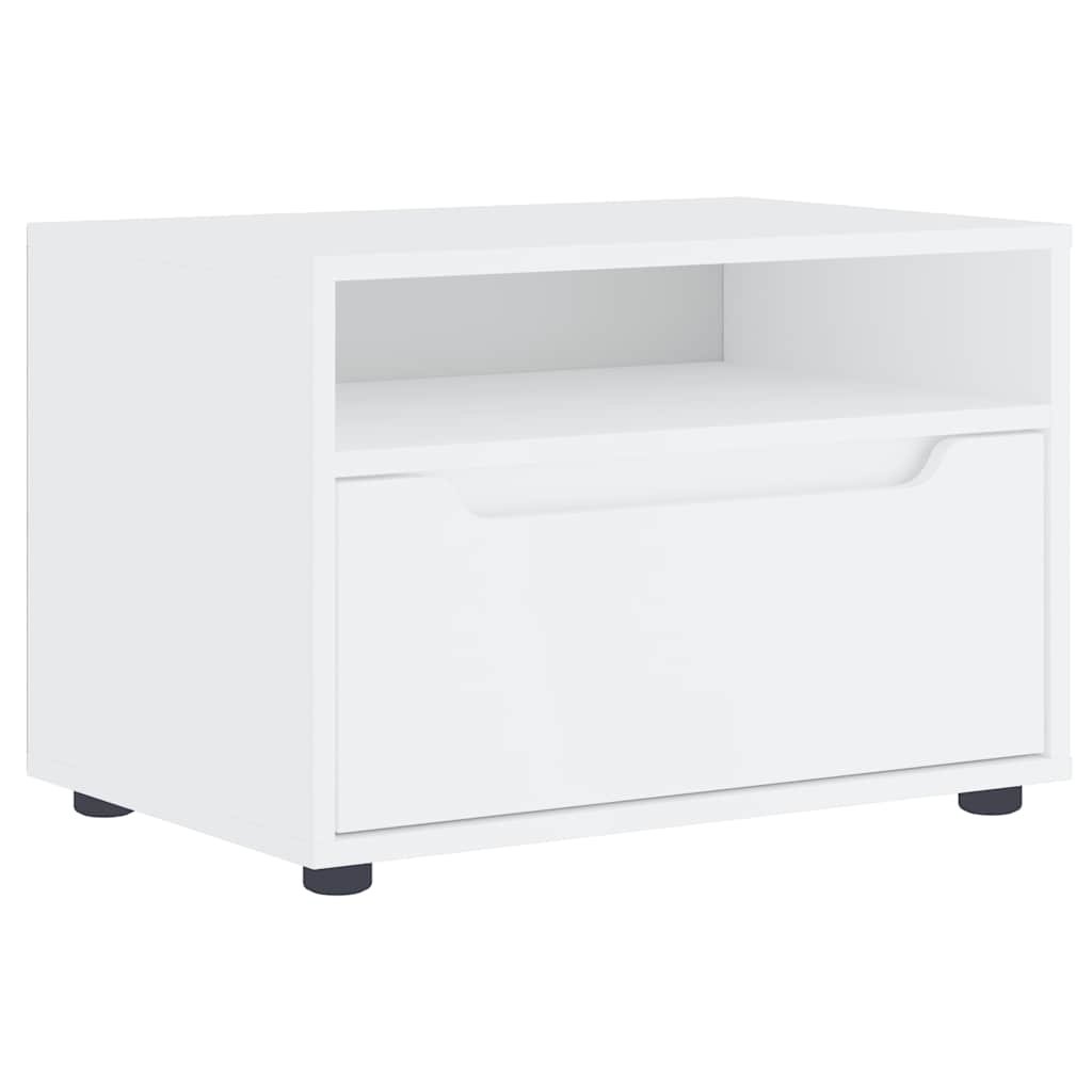 Mobile TV VISNES Bianco 60x40x38 cm in Legno Multistrato