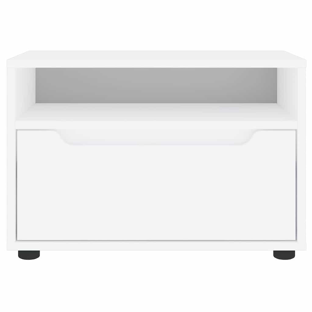 Mobile TV VISNES Bianco 60x40x38 cm in Legno Multistrato