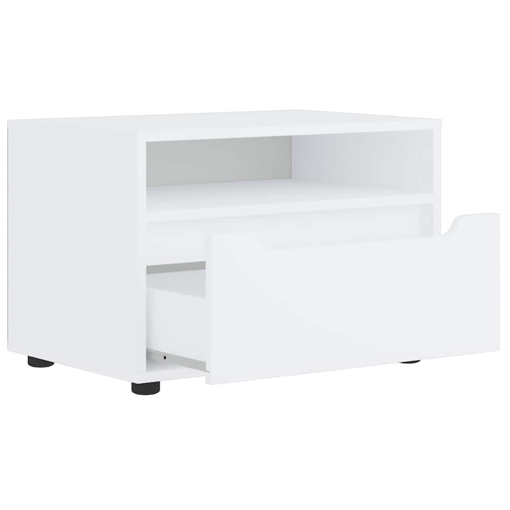 Mobile TV VISNES Bianco 60x40x38 cm in Legno Multistrato