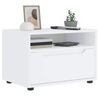 Mobile TV VISNES Bianco 60x40x38 cm in Legno Multistrato