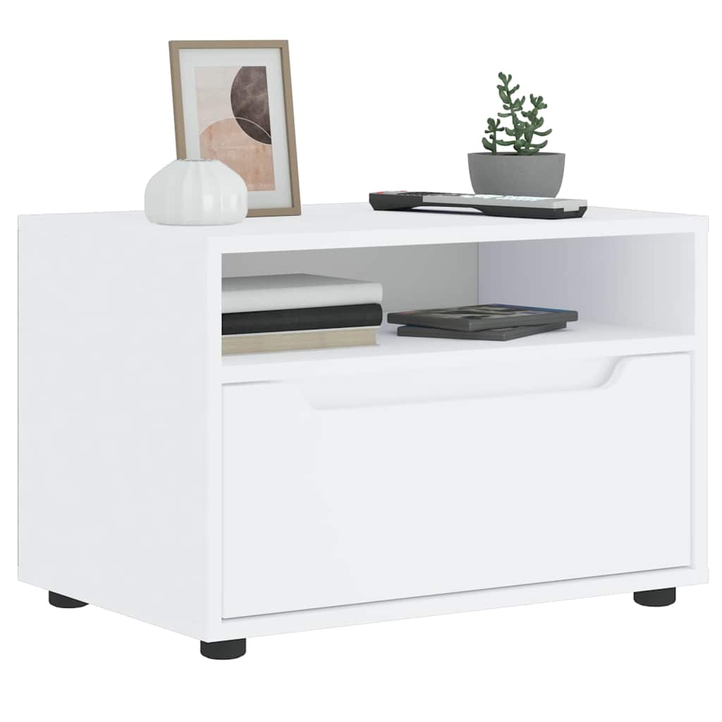 Mobile TV VISNES Bianco 60x40x38 cm in Legno Multistrato