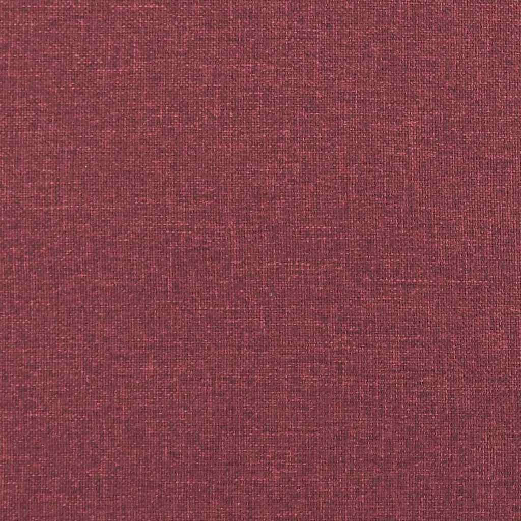 panchina con cuscino Rosso Vino 113 x 57 x 39 cm Tessuto