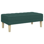 panchina con cuscino Verde Scuro 113 x 57 x 39 cm Tessuto