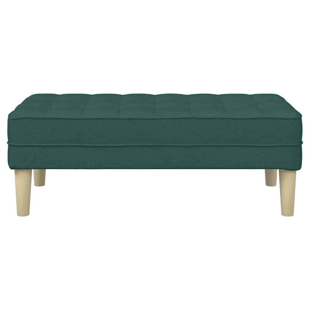 panchina con cuscino Verde Scuro 113 x 57 x 39 cm Tessuto