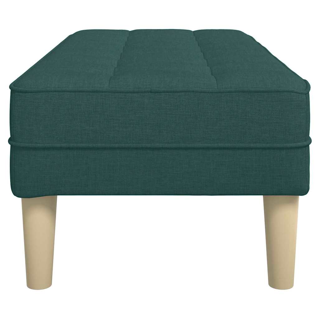 panchina con cuscino Verde Scuro 113 x 57 x 39 cm Tessuto
