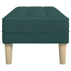 panchina con cuscino Verde Scuro 113 x 57 x 39 cm Tessuto