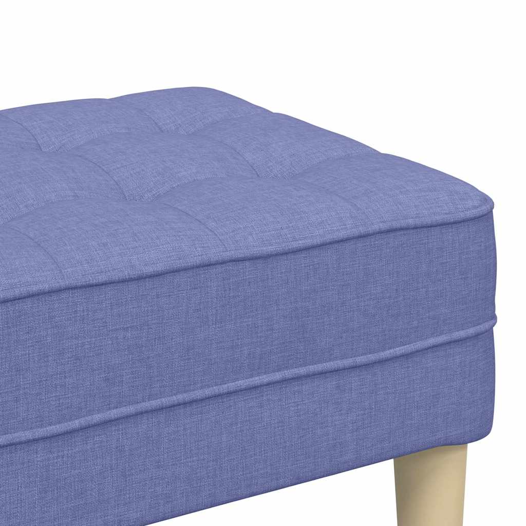 panchina con cuscino Blu jeans 113 x 57 x 39 cm Tessuto
