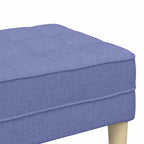 panchina con cuscino Blu jeans 113 x 57 x 39 cm Tessuto