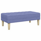 panchina con cuscino Blu jeans 113 x 57 x 39 cm Tessuto