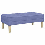 panchina con cuscino Blu jeans 113 x 57 x 39 cm Tessuto