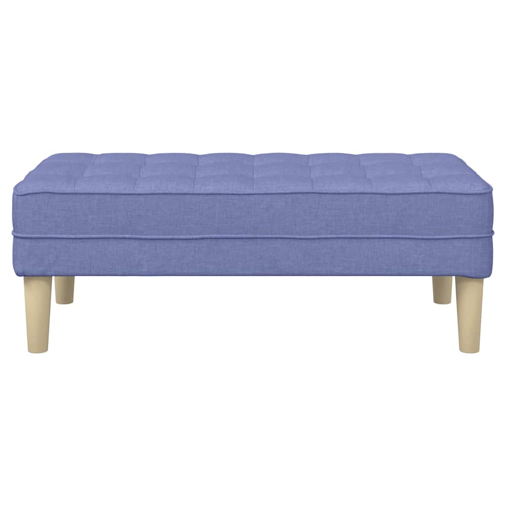 panchina con cuscino Blu jeans 113 x 57 x 39 cm Tessuto