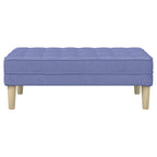 panchina con cuscino Blu jeans 113 x 57 x 39 cm Tessuto