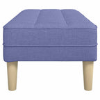 panchina con cuscino Blu jeans 113 x 57 x 39 cm Tessuto