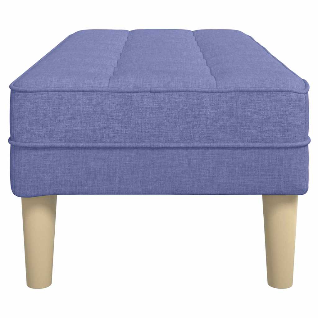 panchina con cuscino Blu jeans 113 x 57 x 39 cm Tessuto