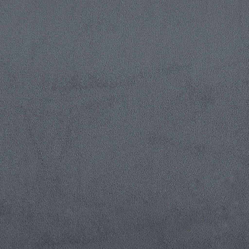panchina con cuscino Grigio scuro 113 x 57 x 39 cm Velluto