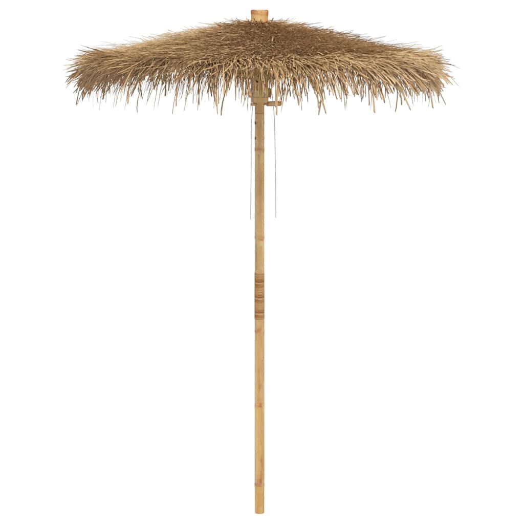 Ombrello Tiki con Baldacchino a Foglia di Banana 180 cm Bambù