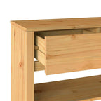 Tavolo consolle Drammen Rovere 89,5 x 37 x 73 cm Pino massello