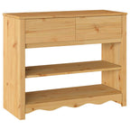 Tavolo consolle Drammen Rovere 89,5 x 37 x 73 cm Pino massello