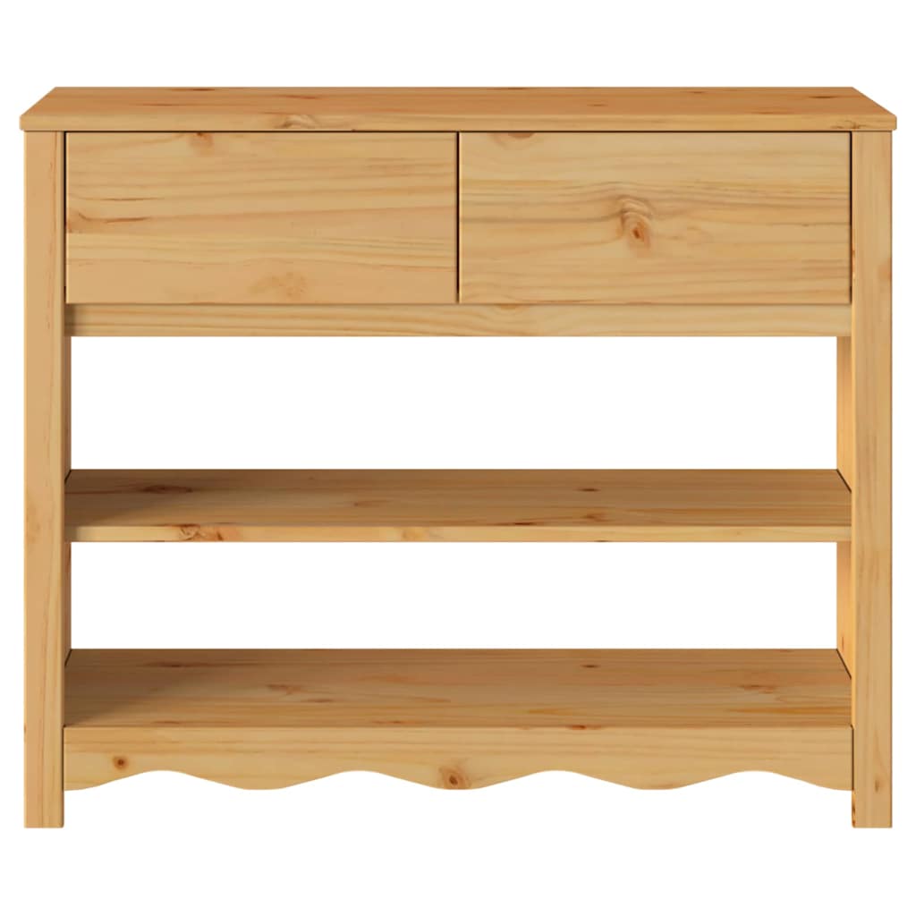 Tavolo consolle Drammen Rovere 89,5 x 37 x 73 cm Pino massello